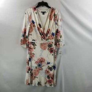 American Living Floral Wrap dress